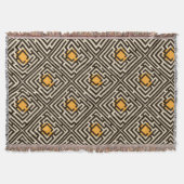 Kleurrijk Diagonaal doolhofpatroon op aangepaste k Deken (Voorkant)