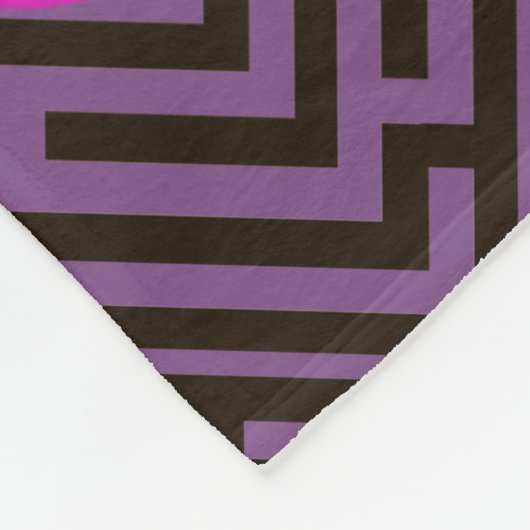 Kleurrijk Diagonaal doolhofpatroon op aangepaste k Fleece Deken (Hoek)