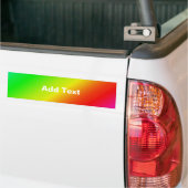 Kleurrijk diagonaal van regenbooggradiënt bumpersticker (Op Truck)