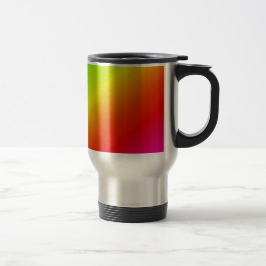 Kleurrijk diagonaal van regenbooggradiënt reisbeker (Rechts)