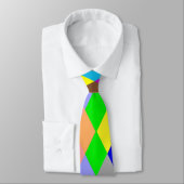 Kleurrijk diamantpatroonontwerp stropdas (Gebonden)