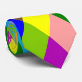 Kleurrijk diamantpatroonontwerp stropdas (Opgerold)