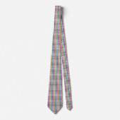 Kleurrijk Diamond Checker patroon Stropdas (Voorkant)