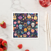Kleurrijk Dias de los muertos patroon Servet (Insitu)