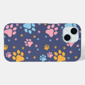 Kleurrijk Dierenpootafdrukken Patroon Case-Mate iPhone Case (Achterkant (horizontaal))