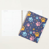 Kleurrijk Dierenpootafdrukken Patroon Planner (Display)