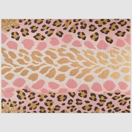 Kleurrijk Dierenprint Art Tissue Paper Tissuepapier (Voorkant)