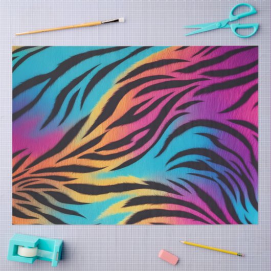 Kleurrijk Dierenprint Art Tissue Paper Tissuepapier (Craft)