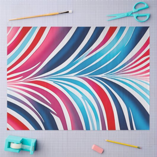 Kleurrijk Dierenprint Art Tissue Paper Tissuepapier (Craft)