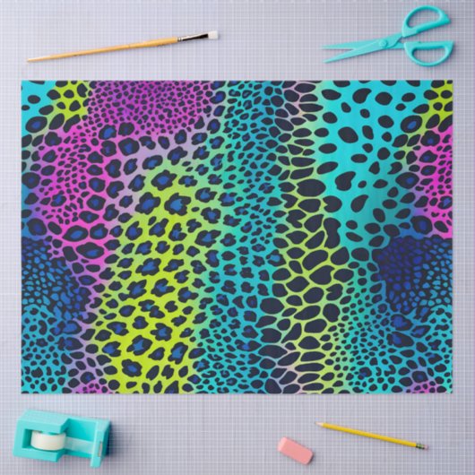 Kleurrijk Dierenprint Art Tissue Paper Tissuepapier (Craft)