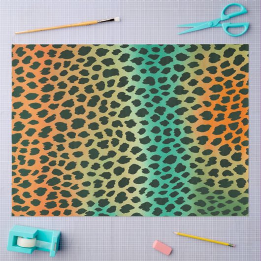 Kleurrijk Dierenprint Art Tissue Paper Tissuepapier (Craft)