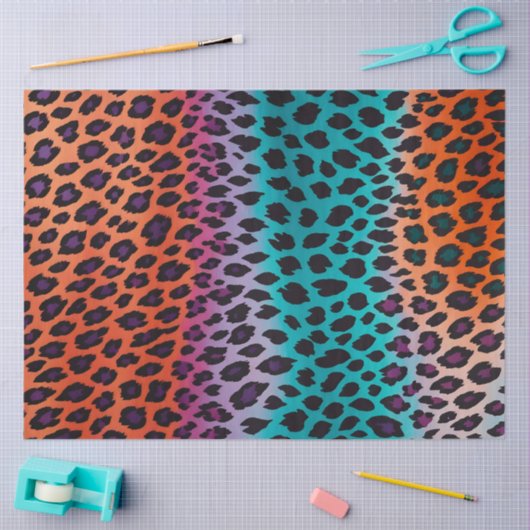 Kleurrijk Dierenprint Art Tissue Paper Tissuepapier (Craft)