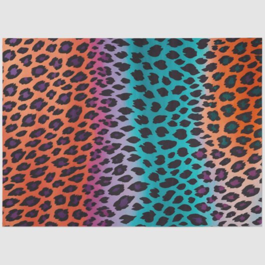 Kleurrijk Dierenprint Art Tissue Paper Tissuepapier (Voorkant)