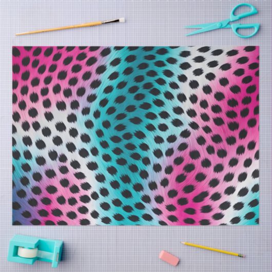 Kleurrijk Dierenprint Art Tissue Paper Tissuepapier (Craft)