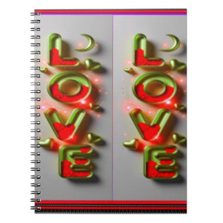 Kleurrijk Digitaal 3D Ontwerp Classic Notitieboek
