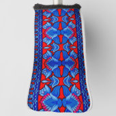 Kleurrijk digitaal 3D-ontwerp | Perfect Size van k Golfheadcover (Draai 90)