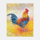 Kleurrijk digitaal kunststofschilder fleece deken (Voorkant)