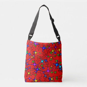 Kleurrijk digitaal ontwerp All-Over-Print Cross Bo Crossbody Tas