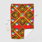 Kleurrijk Digitaal Ontwerp Golf Handdoek – Perfect (Insitu)