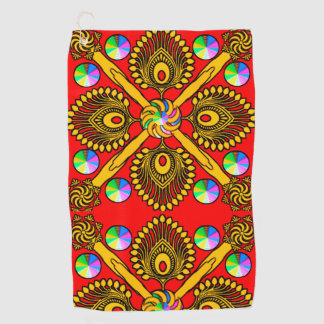 Kleurrijk Digitaal Ontwerp Golf Handdoek – Perfect