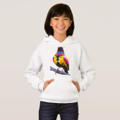 Kleurrijk Digitaal Ontwerp Meisjes Pullover Hoodie (Voorkant volledig)