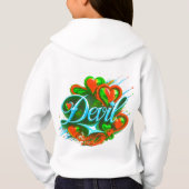 Kleurrijk Digitaal Ontwerp Meisjes Pullover Hoodie (Achterkant)