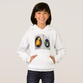Kleurrijk Digitaal Ontwerp Meisjes Pullover Hoodie (Voorkant volledig)