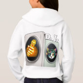 Kleurrijk Digitaal Ontwerp Meisjes Pullover Hoodie (Achterkant)