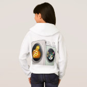 Kleurrijk Digitaal Ontwerp Meisjes Pullover Hoodie (Achterkant volledig)
