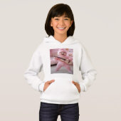 Kleurrijk Digitaal Ontwerp Meisjes Pullover Hoodie (Voorkant volledig)