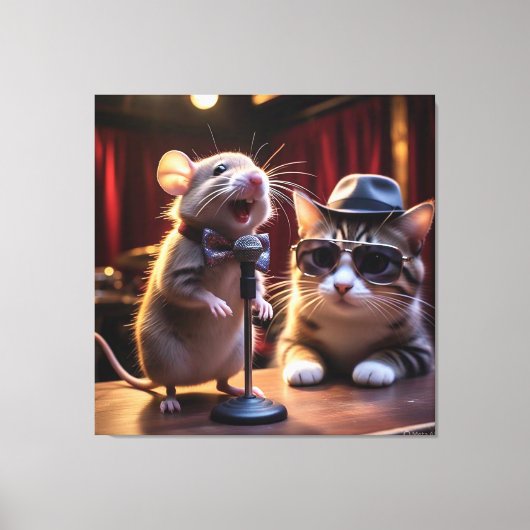 Kleurrijk Digitale 3D Canvas Kunst – Perfecte Muur (Voorkant)