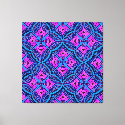 Kleurrijk Digitale 3D Canvas Kunst – Perfecte Muur (Voorkant)
