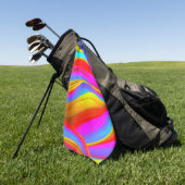 Kleurrijk Digitale Design Golf Handdoek – Perfecte (Groen)