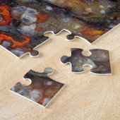 Kleurrijk dinobot fossiel legpuzzel (Zijkant)