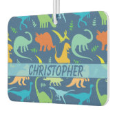 Kleurrijk Dinosaur-patroon om u aan te passen Luchtverfrisser (Links)