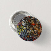 Kleurrijk dinosaurusbot ronde button 3,2 cm (Voorkant /achterkant)
