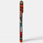 Kleurrijk dolfijnreliëf ontwerp Case-Mate iPhone case (Achterkant / Rechts)