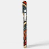 Kleurrijk dolfijnreliëf ontwerp Case-Mate iPhone case (Achterkant / Links)