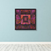 Kleurrijk donkermelkwegstelsel van blokken canvas afdruk (Insitu (Houten vloer))