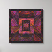 Kleurrijk donkermelkwegstelsel van blokken canvas afdruk (Voorkant)