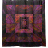 Kleurrijk donkermelkwegstelsel van blokken douchegordijn (Voorkant)