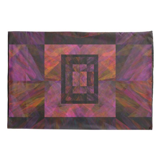 Kleurrijk donkermelkwegstelsel van blokken kussensloop (Achterkant)