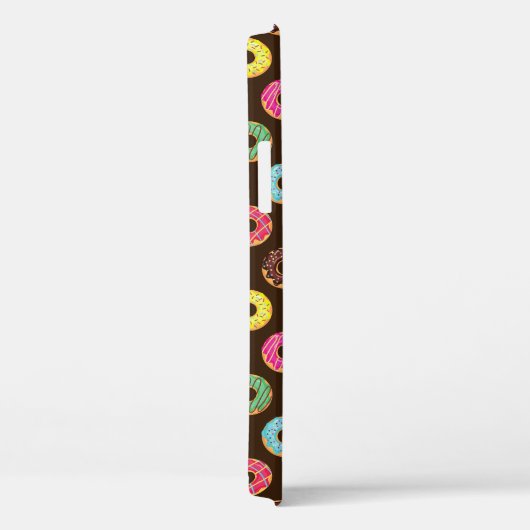 Kleurrijk Donut-patroon in chocolade Case-Mate iPhone Case (Achterkant / Rechts)