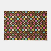 Kleurrijk Donut-patroon in chocolade Deurmat (Voorkant)