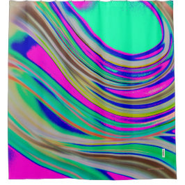 kleurrijk douchegordijn