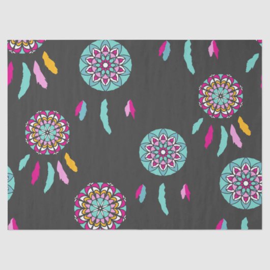 kleurrijk dreamcatcher tissue papier (Voorkant)