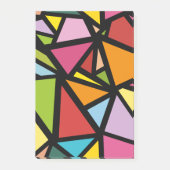 Kleurrijk driehoeken patroon 3 post-it® notes (Voorkant)