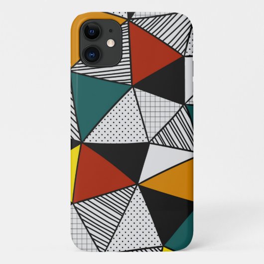 kleurrijk driehoeksgeometrisch patroon Case-Mate iPhone case (Achterkant)
