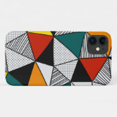 kleurrijk driehoeksgeometrisch patroon Case-Mate iPhone case (Achterkant (horizontaal))