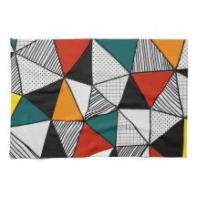 kleurrijk driehoeksgeometrisch patroon